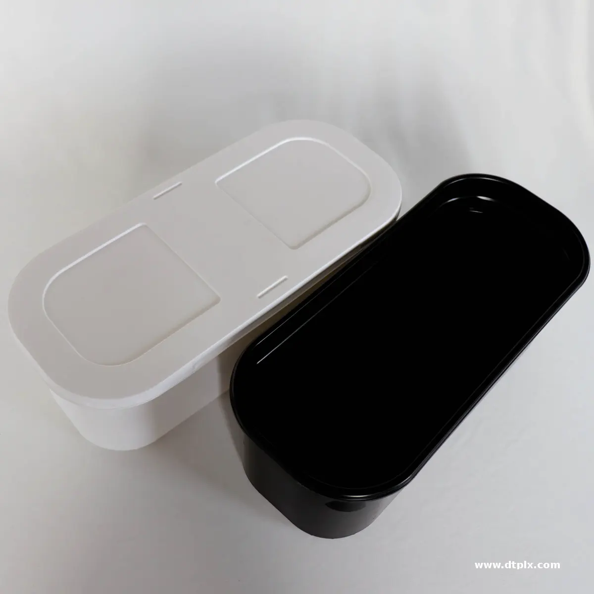 Customized 4.5L Disposable Food Grade Plastic Blister PP Round Gelato Pan with PP Flat Lid or PET Dome Lid