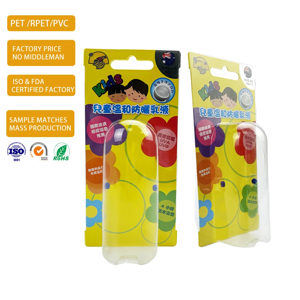 Customizable Durable PVC Blister Box Packaging with Recycled Materials Vacuum Forming UV Printing Personalized Options
