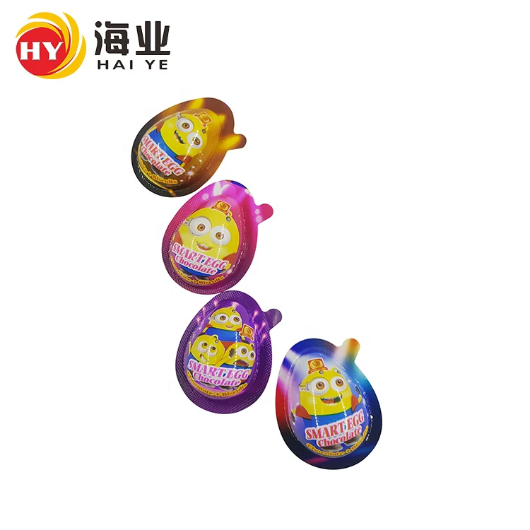 Haiye Customize Blister PVC Printing Food Grade Soft Glossy Chocolate Toy Surprise Egg Packaging Thermoforming Film