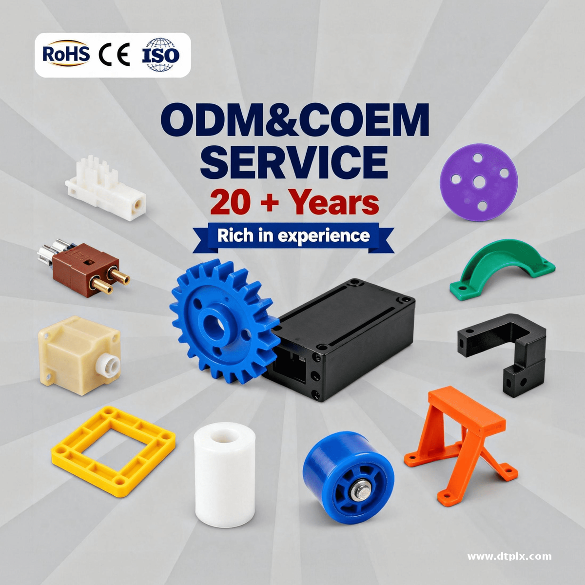 Custom Smooth Texture 3D Printed Plastic Injection Moulds Rapid Prototype OEM ABS PP Injection Molding Plastic Mold