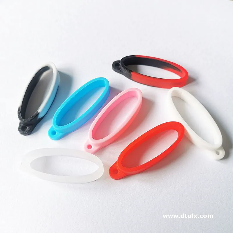 Stock Wholesale 40mm Silicone Hanging Anti-Slip Anti-Lost Flat Ring Glow Stick Support Handle Model 160 Youyixuan