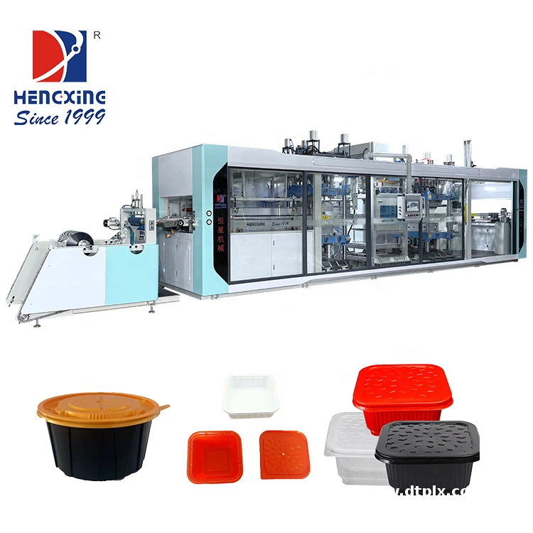 Biodegradable High Precision Automatic Vacuum Forming Machine for PS/PVC/PET/PP Fast Food Boxes HengXing Brand