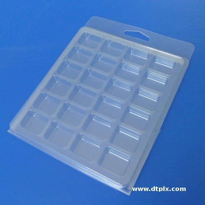 Customized PET Eco-friendly Vacuum Forming Clamshell Blister Packaging with Clear Folded Design