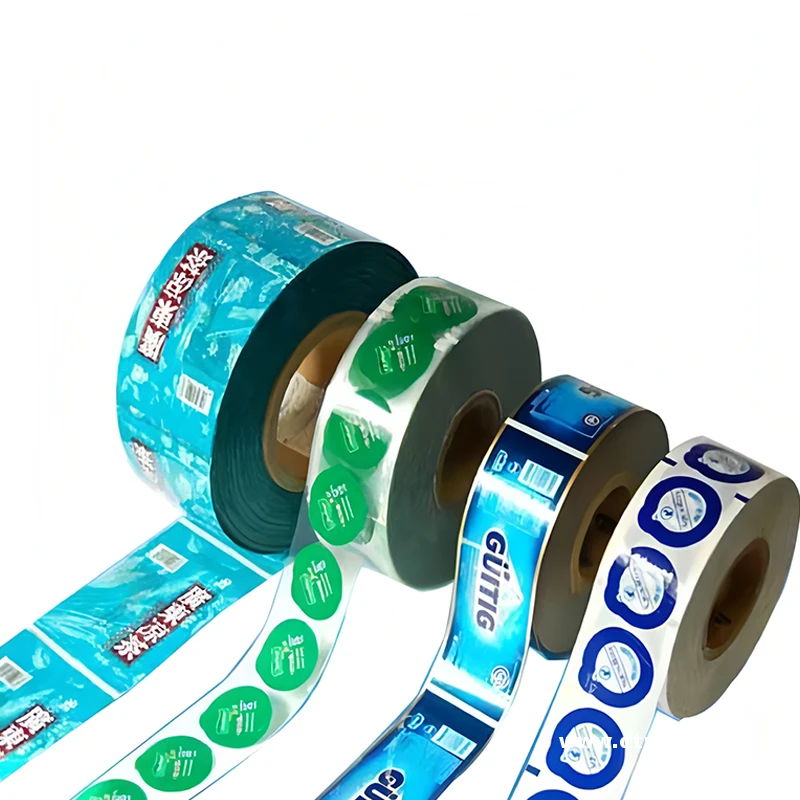 Custom Printed PET/PE/PS/PP Jelly Yogurt Milk Foam Tea Cup Custom Logo Food Grade Heat Seal Lid Roll Film Food Grade Packaging