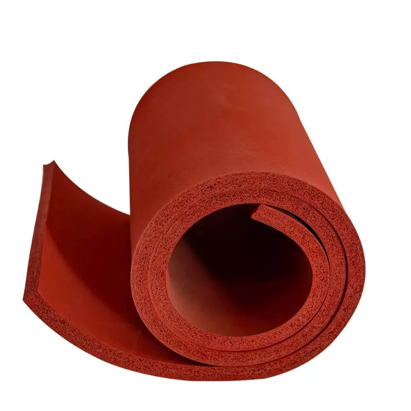 High Temperature Silicone Foam Sheet Heat Resistant Silicone Sponge Gasket for Industrial Sealing Custom Die Cut Service