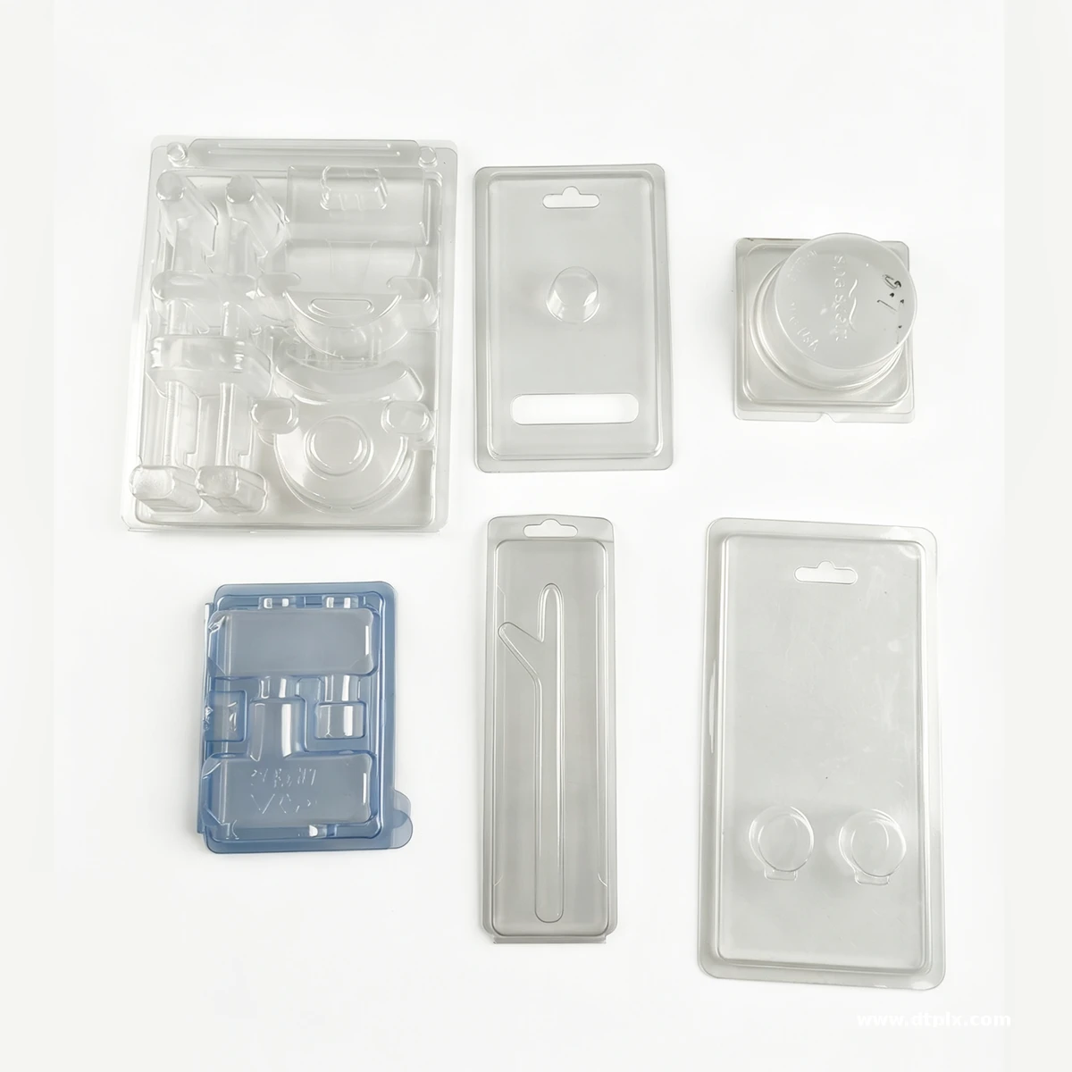 Custom Shaped Blister Packaging Featuring Clamshell Blister Box with Plastic Tray for Various Products
