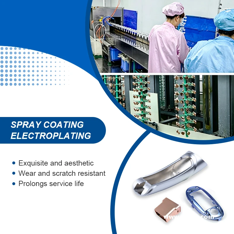 Custom Plastic Mold Injection Molding, Providing Surface Treatment Services Including Electroplating, Spraying and Oxidation.
