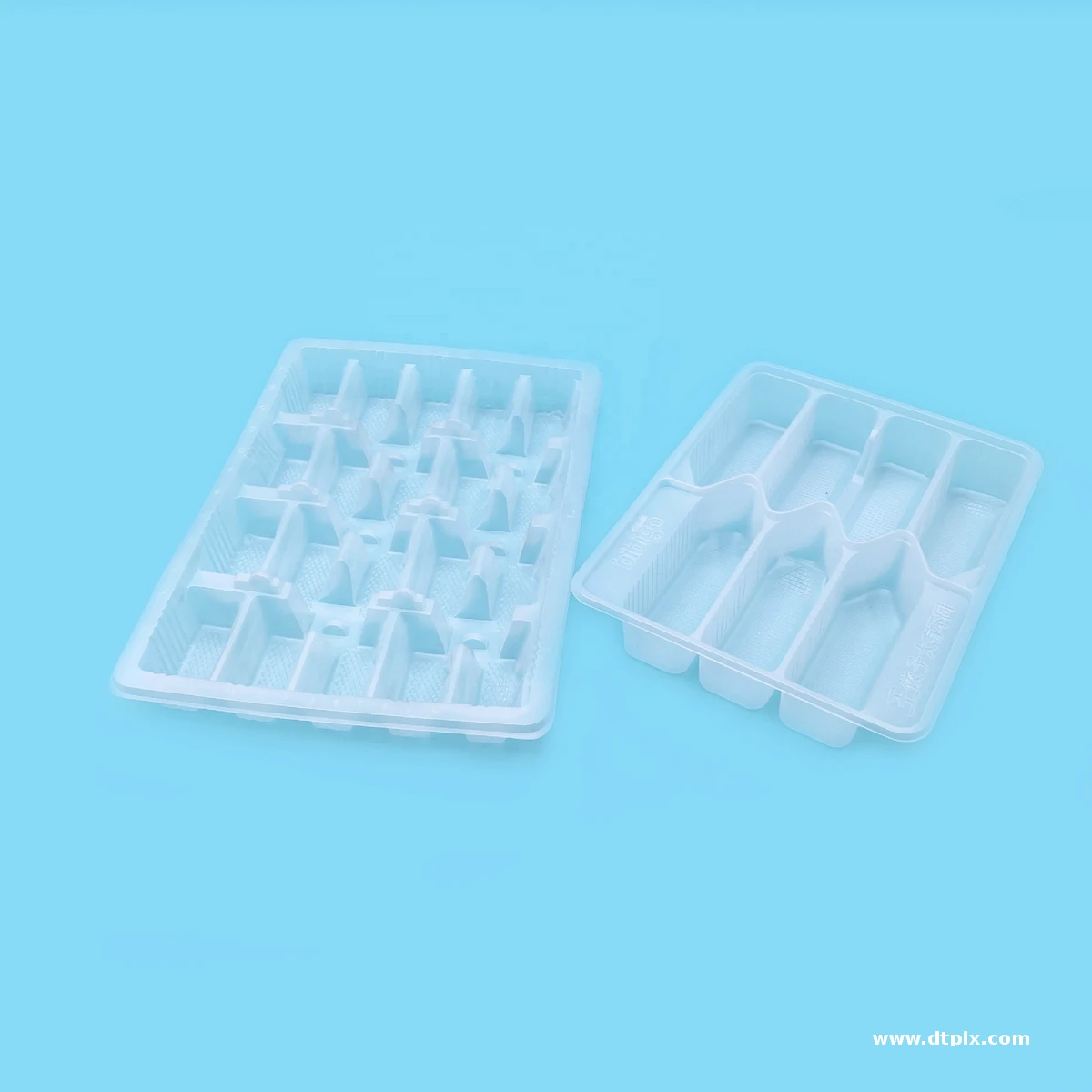 Custom Blister 18 20 Compartment Plastic Disposable PP Food Grade Frozen Food Noodle Sandwich Dumpling Tray Custom Logo & Shape