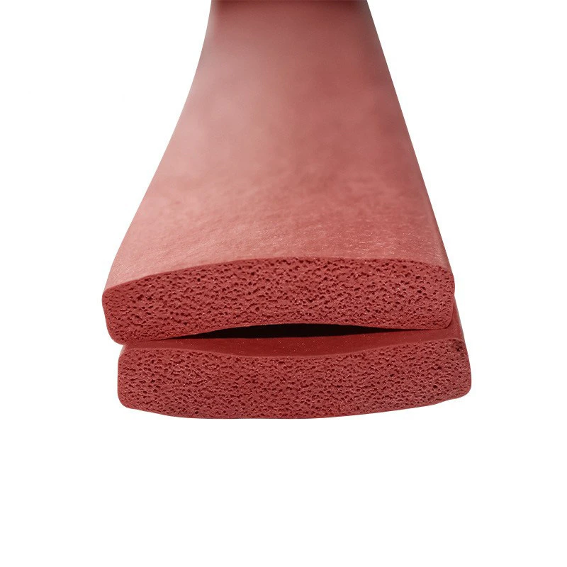 Customizable Foam Silicone Sealing Strip Silicon Foam Seal Strip with Processing Service Cutting