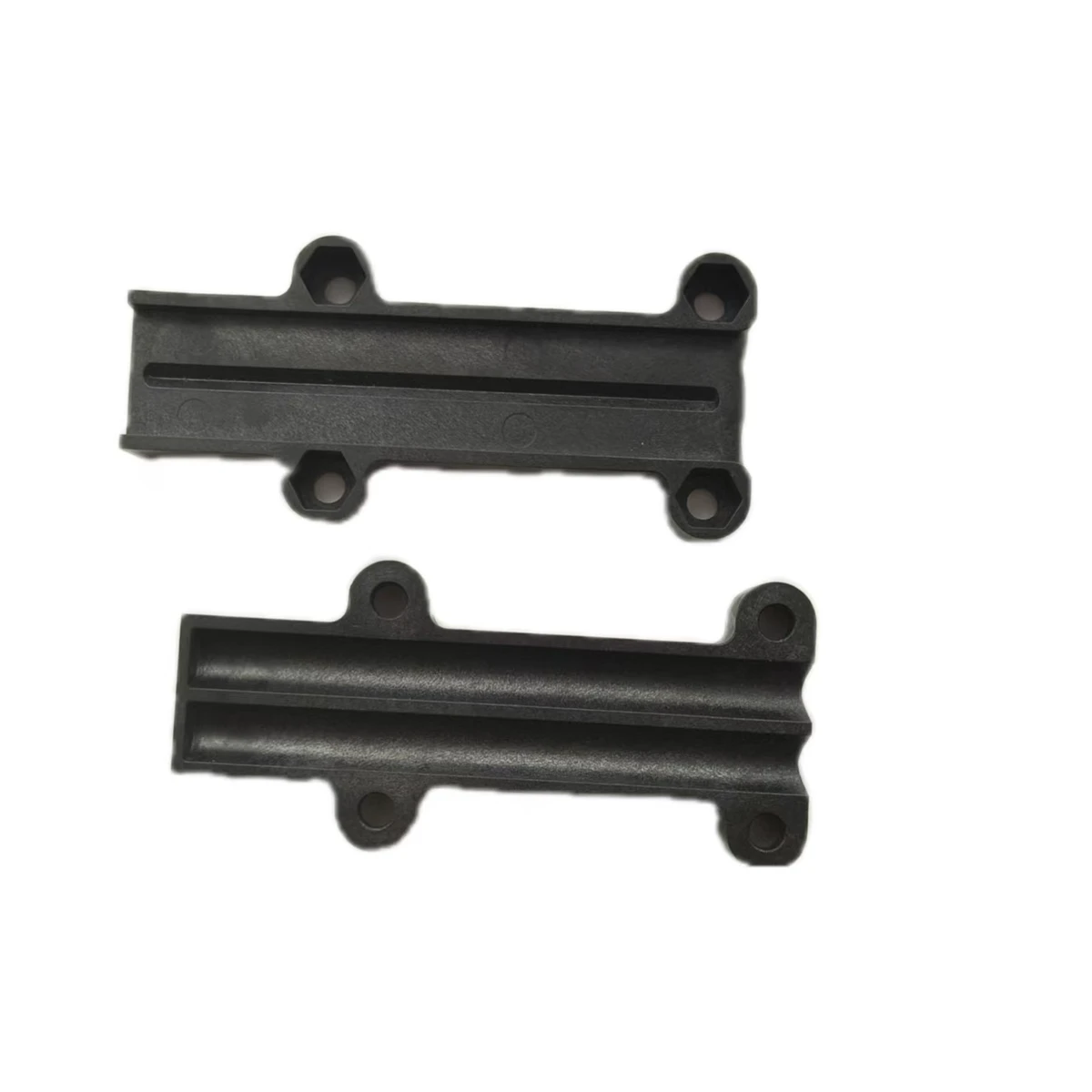 OEM ODM Custom Plastic Injection Molding Service, Black Engineering Plastic Guide Rail Bracket for Industrial Use