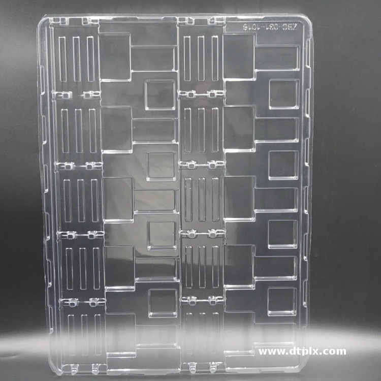 Factory Direct Sale Blister Tray Packaging Hot Selling High Gloss Transparent Pet Vacuum Forming Tray Blister Package Box
