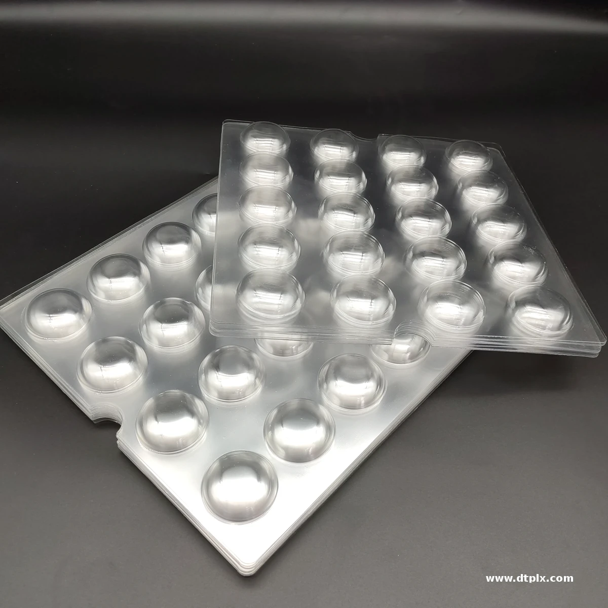 Customizable 20-piece Chocolate Candy Cookie Snack Packaging Tray Recyclable PET Plastic Blister Packaging