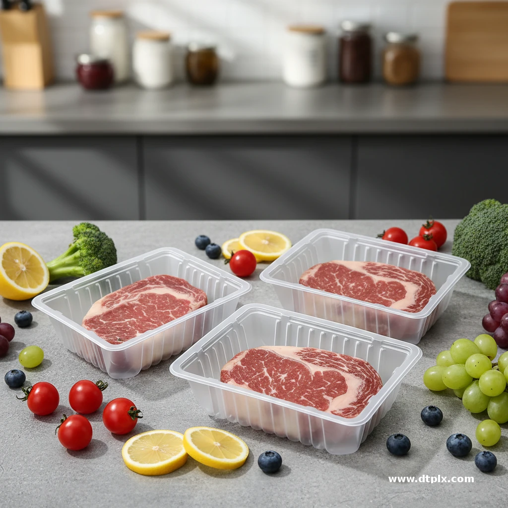 Customized MAP Meat Tray Packaging Blister Tray Factory Transparent PP Disposable Eco-Friendly Recyclable Food Packaging TIMES