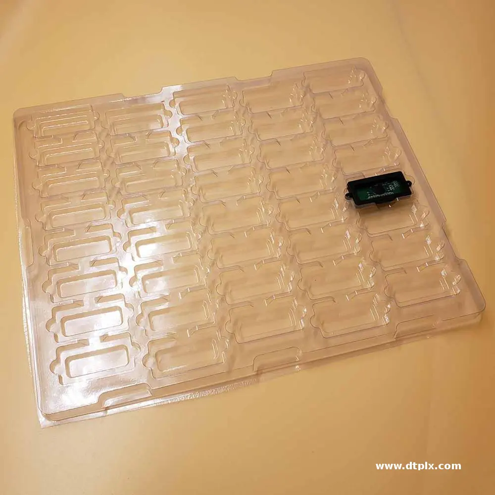 Customize Disposable & Recyclable Thermoformed PCBA Blister Tray Package From PVC/PET Plastic Shenzhen Factory