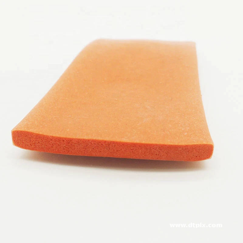Custom Size Silicone Foam Strip Extruded Flat or Round/Square Sponge Rubber Seal Moulding Processing Service Available