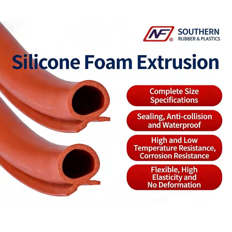 Custom Industrial High Temperature Silicone EPDM Soft Rubber Sealing Strip Square Foam with Extrusion Processing Service
