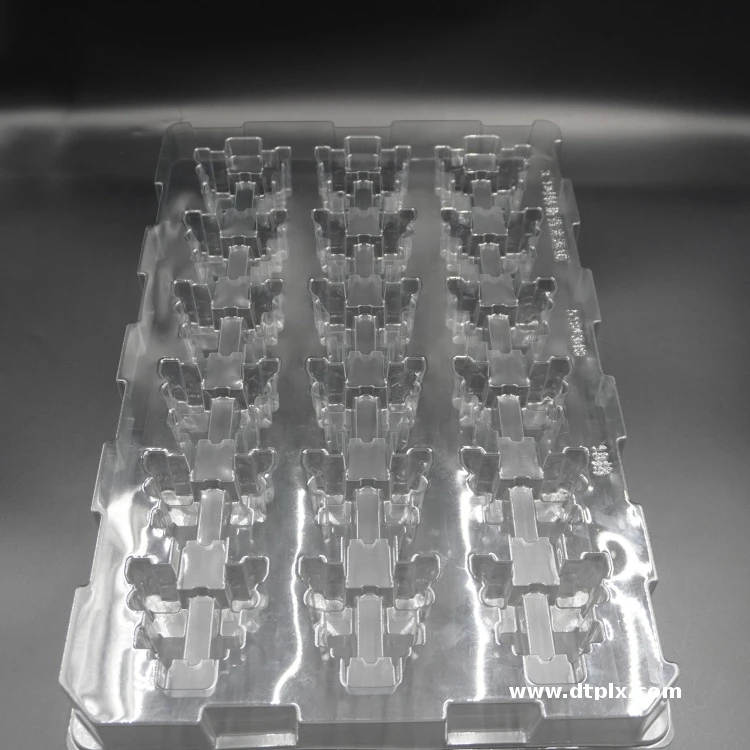 Custom Pet Blister Tray Packaging Food Grade Factory Supply clear Thick Sheet Vacuum Formed Tray Eco-friendly&Antistatic