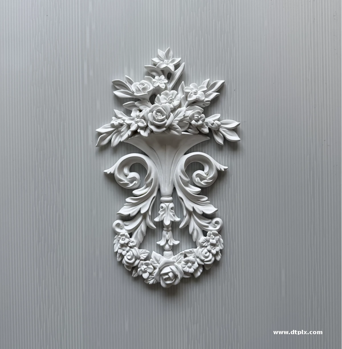 Durable Custom Durable PU Foam Carved Corner Molding Popular Style Polyurethane Chair Rails Panel for Plastic Building Material