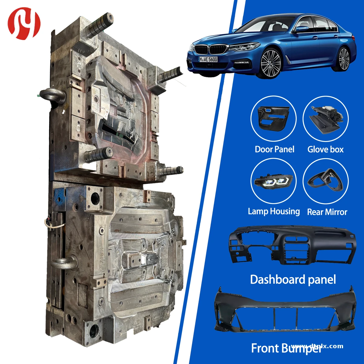 Automotive Headlight Reflector Injection Mold Manufacturer Lighting Component IATF16949 Plastic Injection Mold