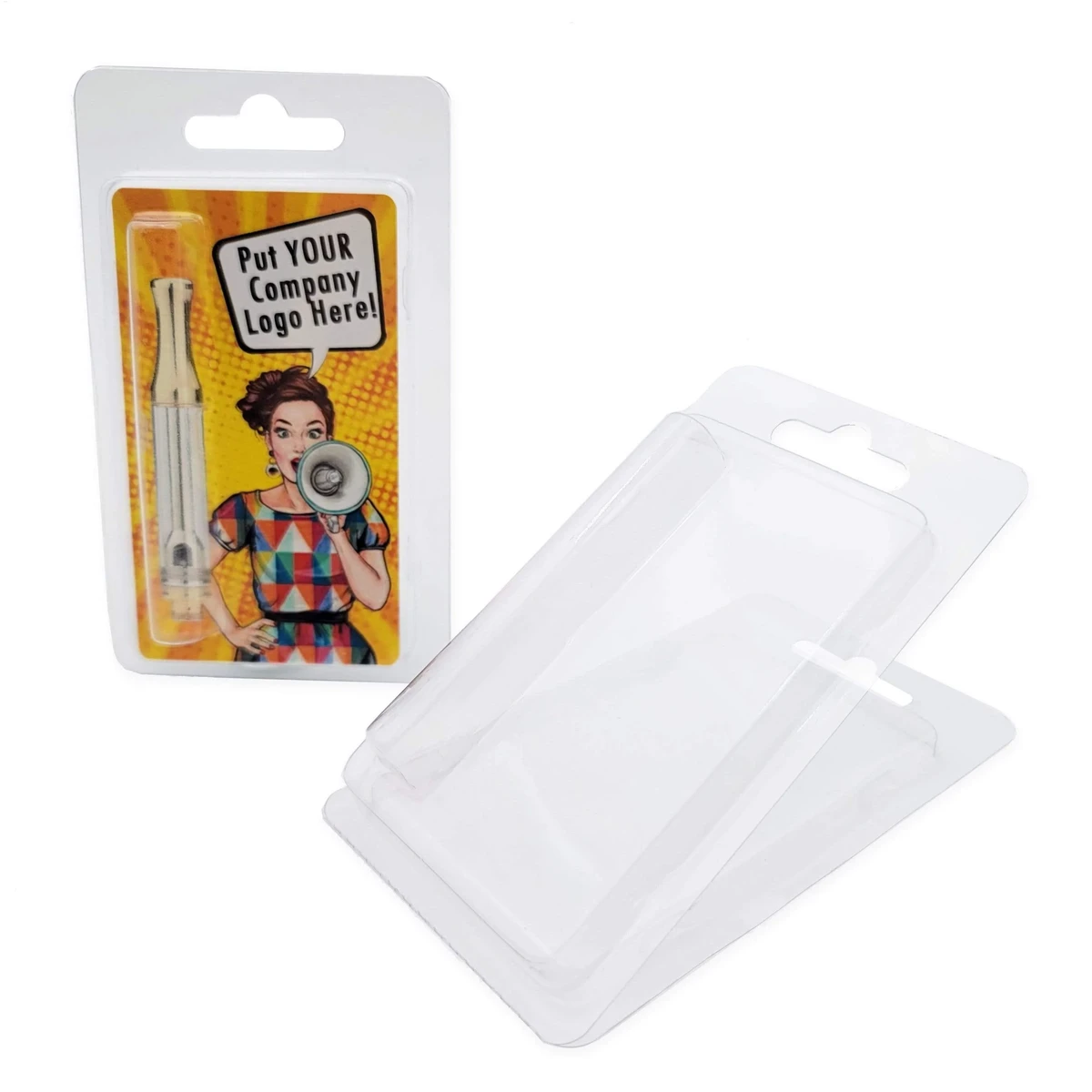 Packaging Blister Clamshell Pack for Cartridges Custom Plastic PET Vacuum Molding Custom Shape Blister Packaging Accept
