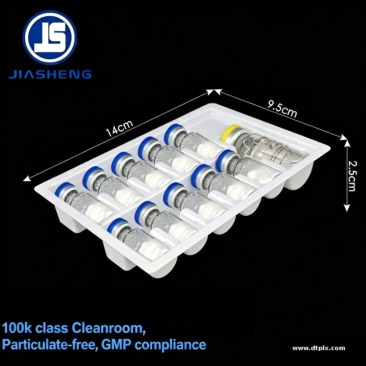 Custom Disposable PET 3ml Pharma Ampules for Packaging Medical Vials and Pills Blister Trays