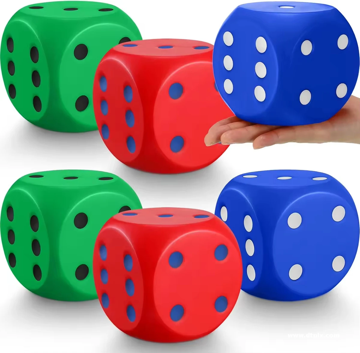 Polyurethane Foam PU Foam Molding Wholesale Slow Rebound Foam Dice Low MOQ Custom Large Game Dice