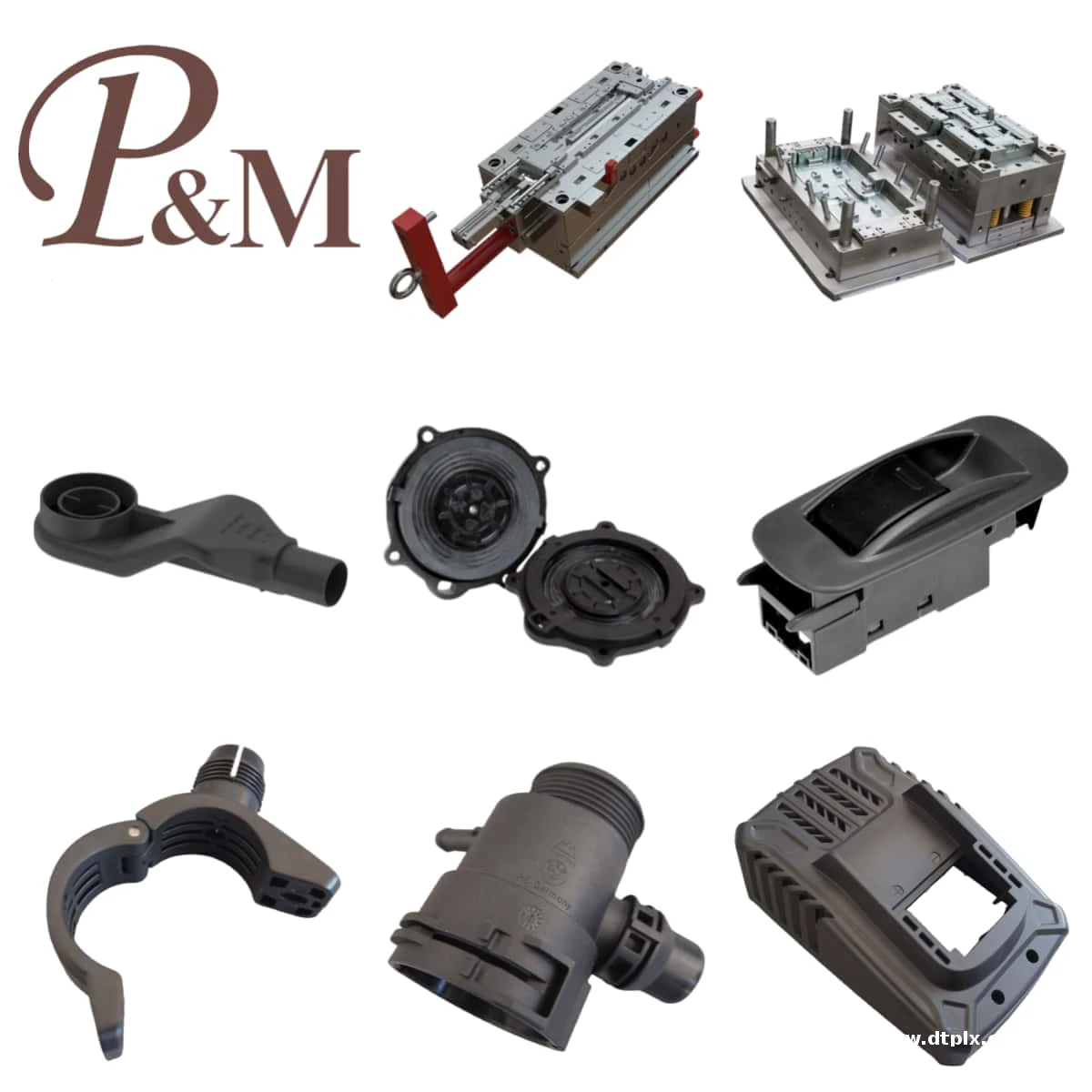 P&M Customized Plastic Mold For Injection Molding Processing, Customized Nylon PA66, ABS, And PC Shell Mold Design