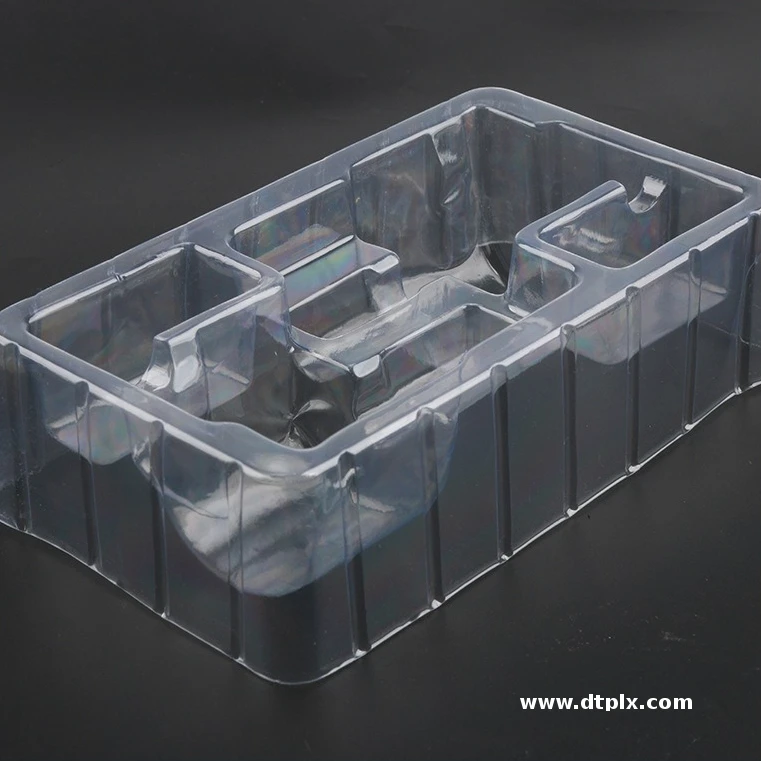 Custom Size Shape Clear Plastic Blister Tray Clamshell Electronic Plastic Storage Insert Tray for Hardware Accessories Packaging