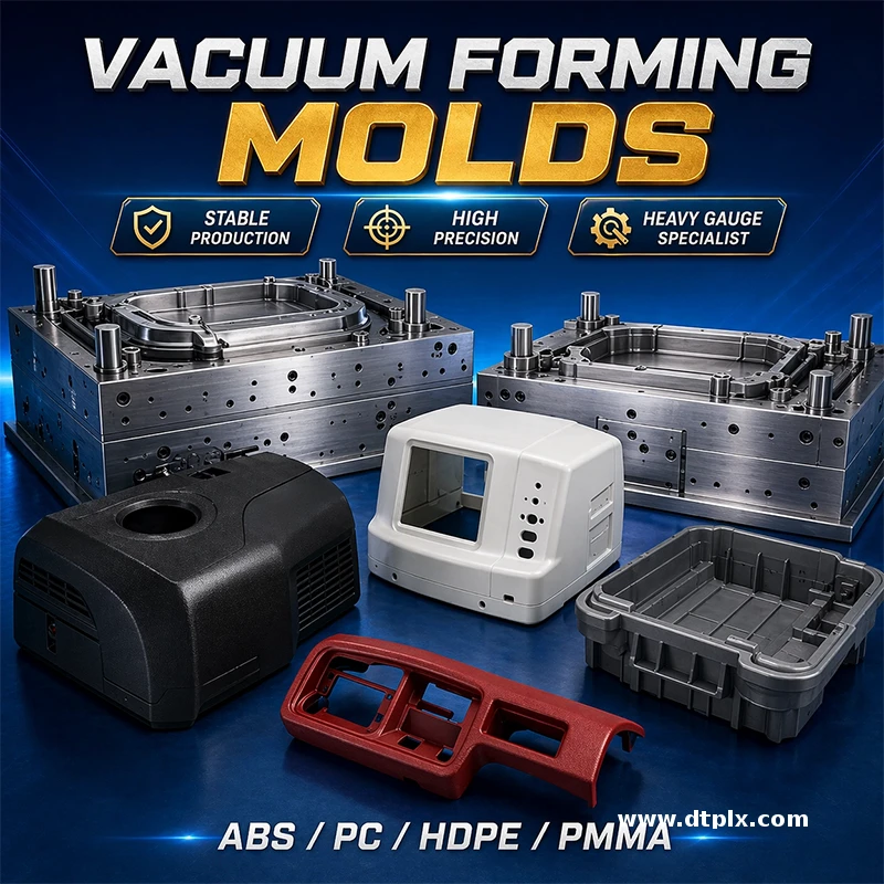 Custom Large Vacuum Forming Plastic Mold Parts Clear Transparent Acrylic PC PMMA PP ABS Vacuum Cast Large Thermoformed Parts
