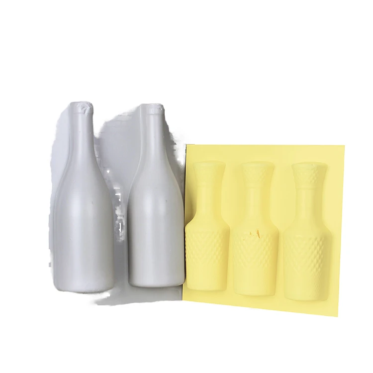 Customized Grey and Yellow PS Plastic Vacuum Forming Packaging Blister Tray for Bottle Tray Packing