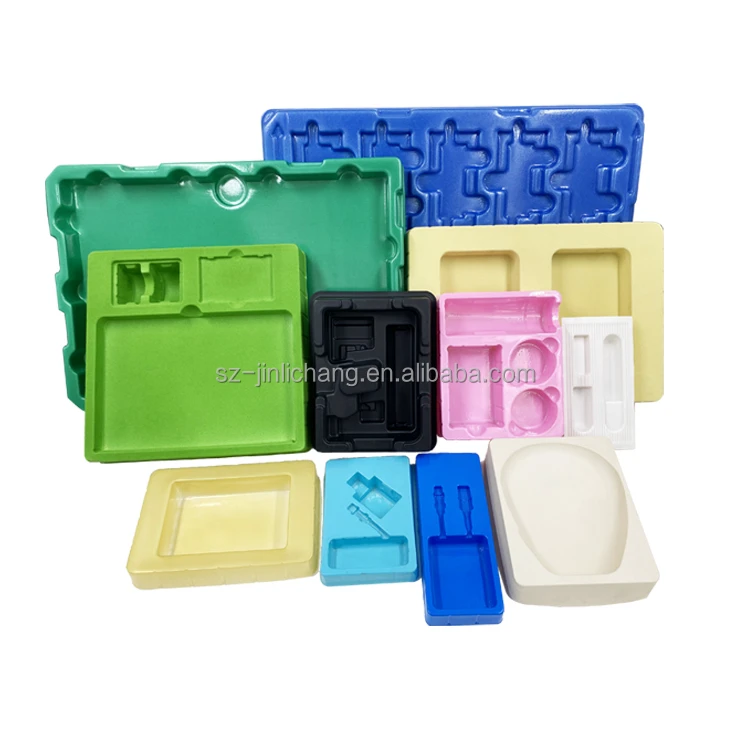 Factory Customizable ESD PS Blister Tray Packaging Plastic Conductive Vacuum Forming for Consumer Electronics Plastic Boxes