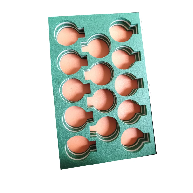 2023 Custom Clear Plastic Folding XPE Foam Insert Boxes Recycled Materials Molded Packing Inserts Embossing Printing Handling