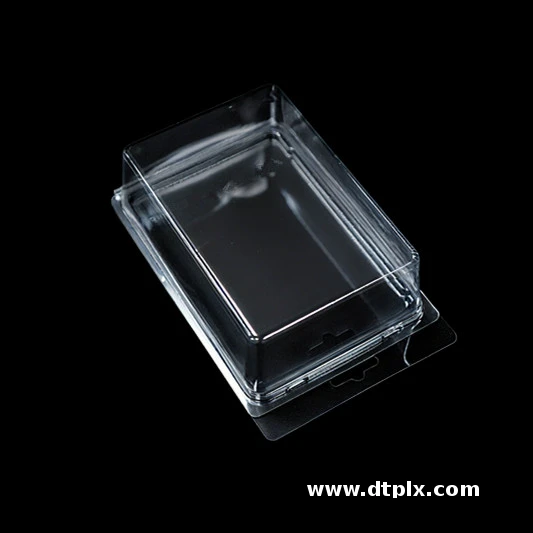 Accept Customized Size High Quality Embossing Logo Transparent PET Recycled Clamshell Blister Packaging