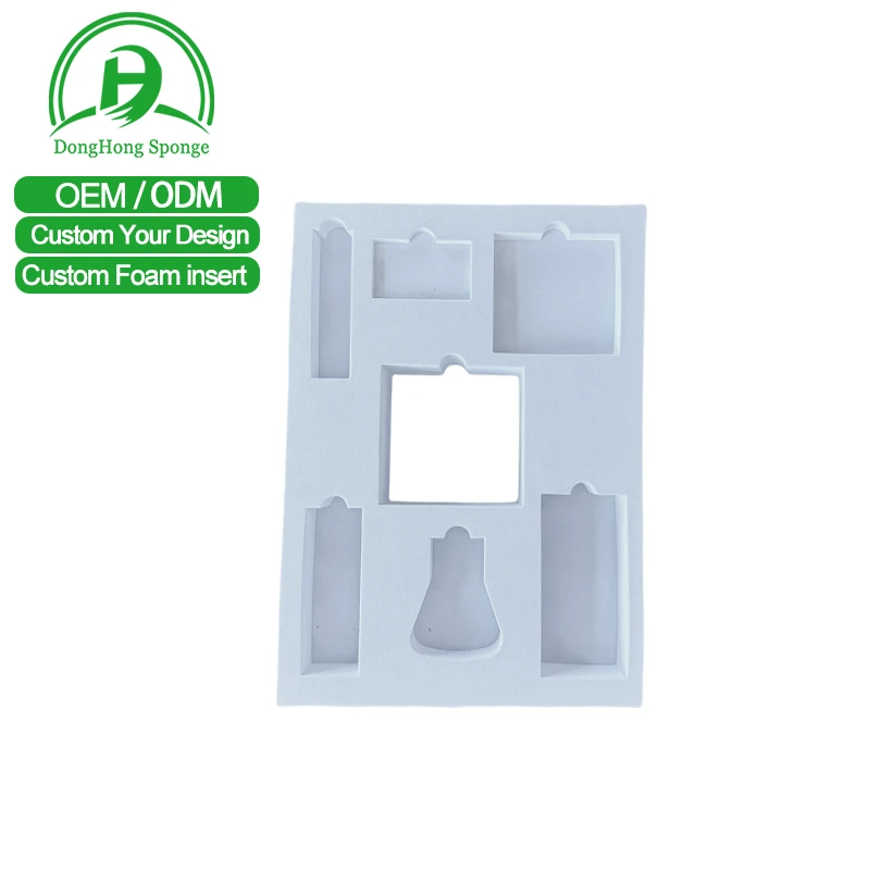 Manufacturer Custom Shape Packaging Foam Insert Die Cut Eva Foam Custom Foam Tray for Bottles
