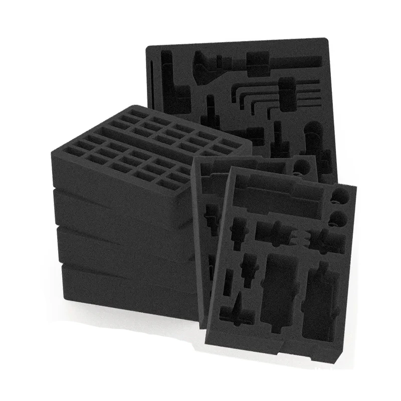 Custom 2-Tone Protective Packaging Foam Insert Die Cut CNC Milled Routed Made of EVA Paper EPP PU Cardboard Plastic