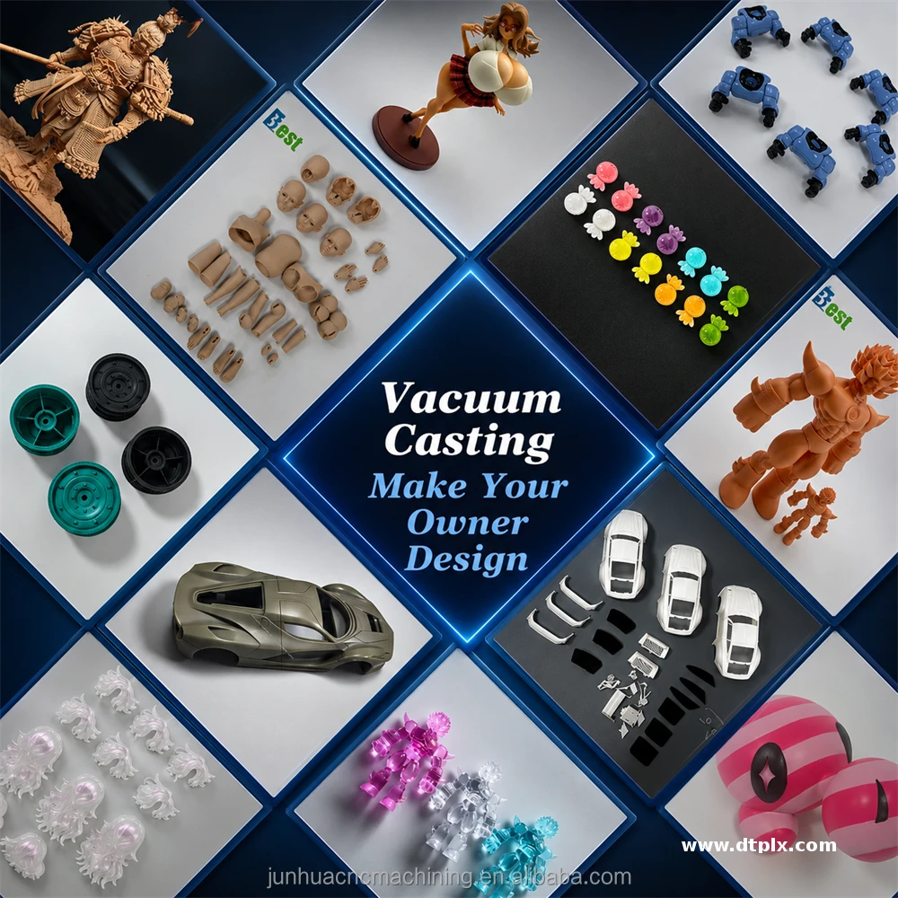 Silicone Mold Plastic Resin Casting Parts Custom Vacuum Casting Service for Production Rapid Prototype