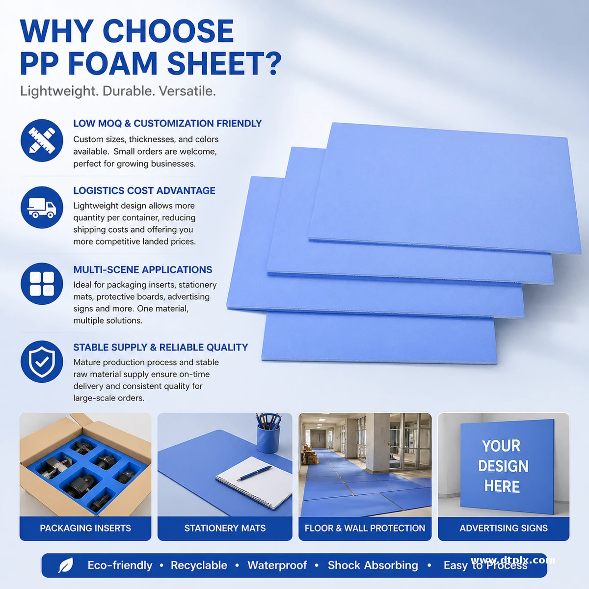 Wholesale Custom Chemical Resistance Moulding Board PP Foam High Density Plastic Sheets 2mm 3mm 10mm Offer Customized Services