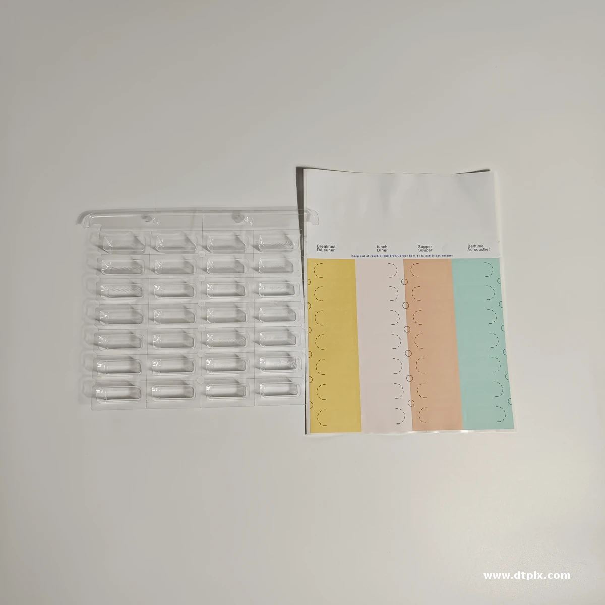 Pressure Sensitive Cold Seal Blister Packs No Machine Needed | PET Disposable Medical Pill Storage Packaging | Custom Pill Cards