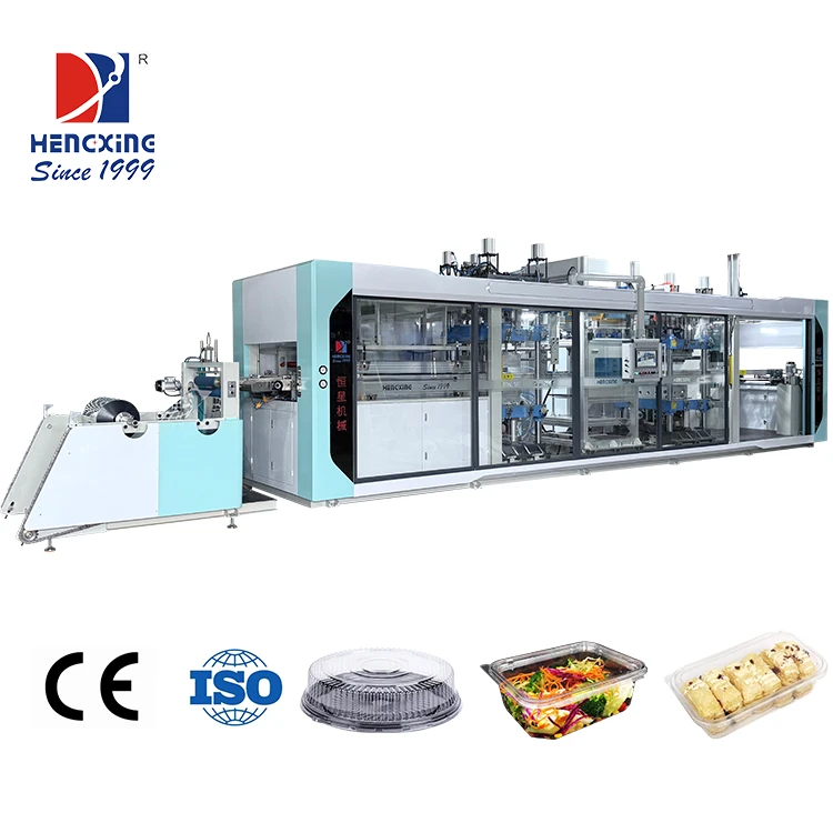 Multi-Cavity Vacuum Former for Food Packaging Trays (Fruits/Meat/Baked Goods)-PVC Motor 35 Cycles/Min Hygienic & Easy to Clean