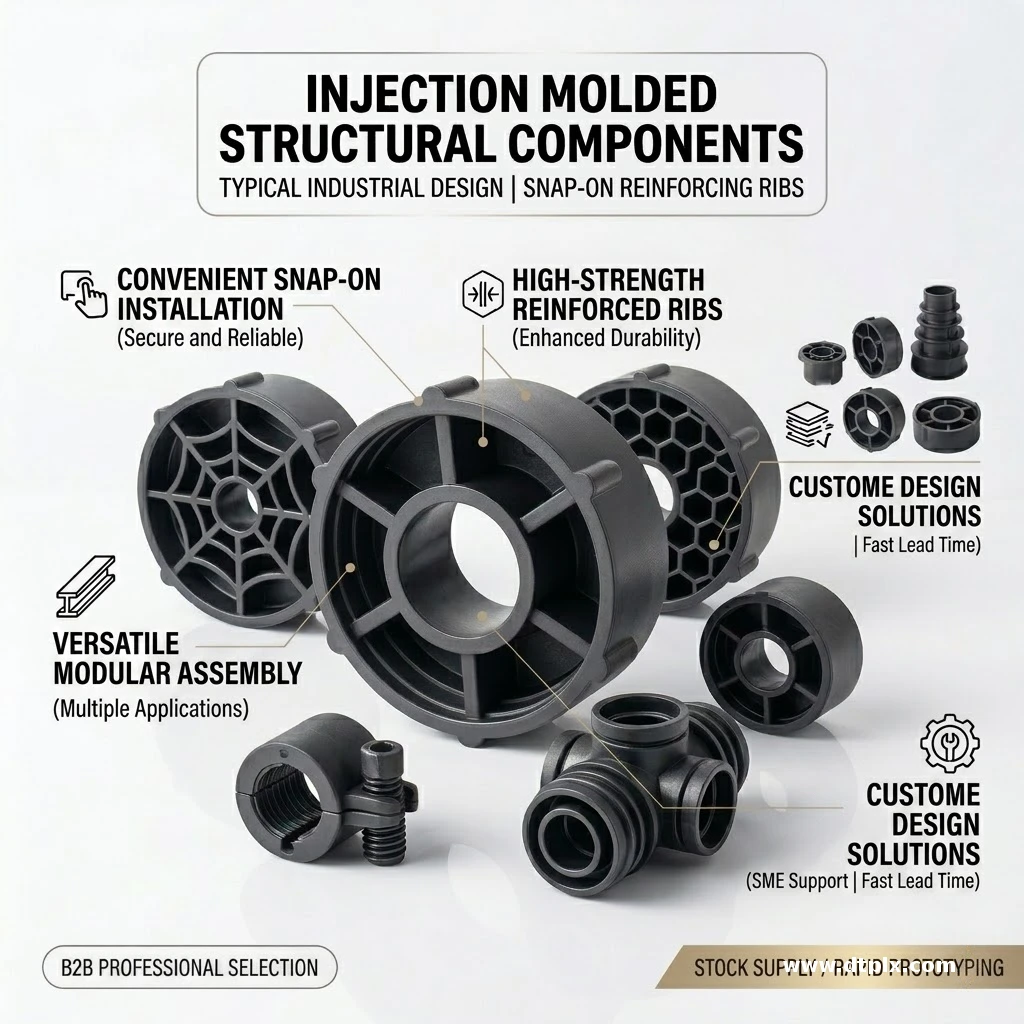 China Custom PP Plastic Extruding & Cutting Injection Molding Spare Parts Manufacturer with OEM Service