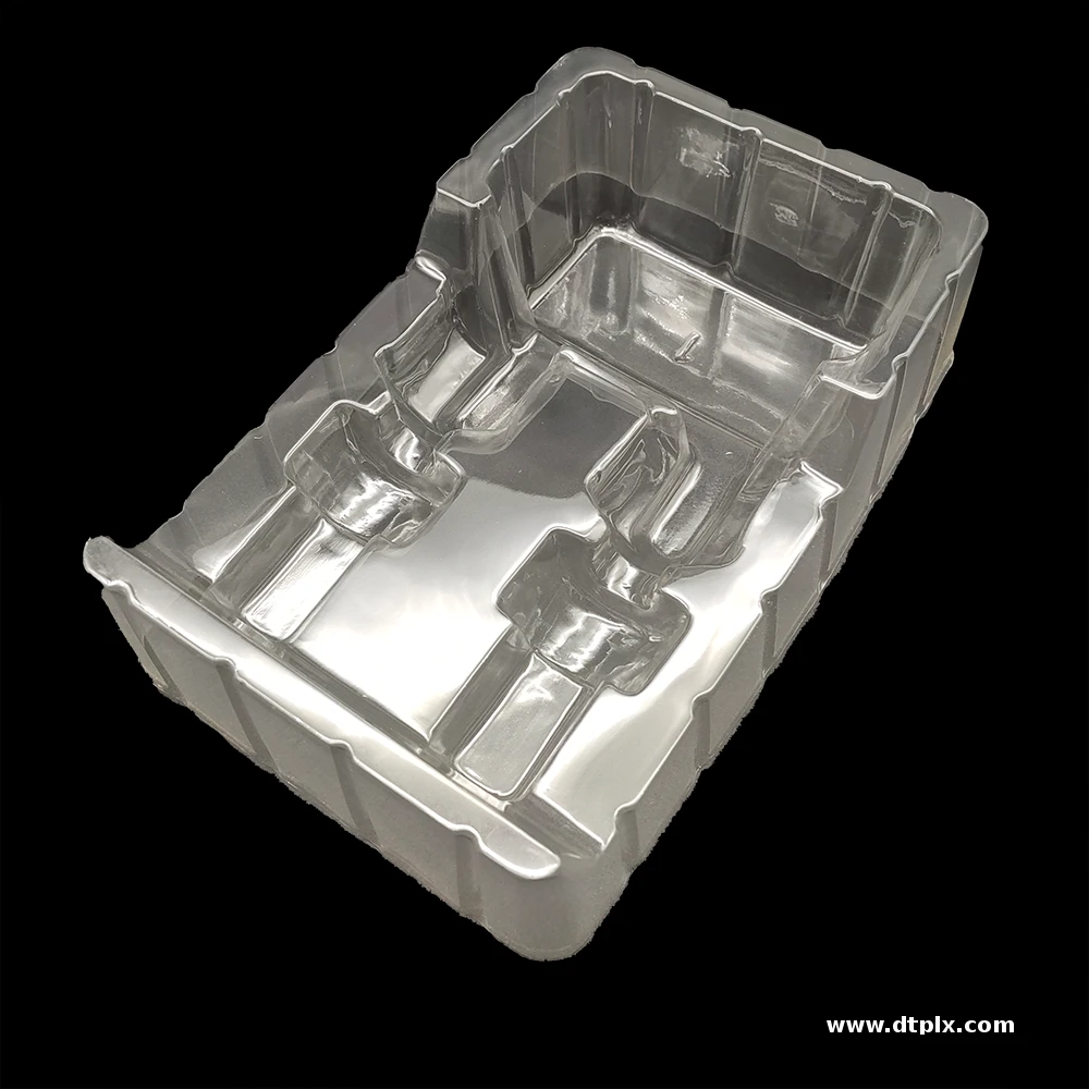 Custom Transparent Car Parts Plastic Blister Packaging Tray, Vacuum Formed and Single-use for Electronic Products