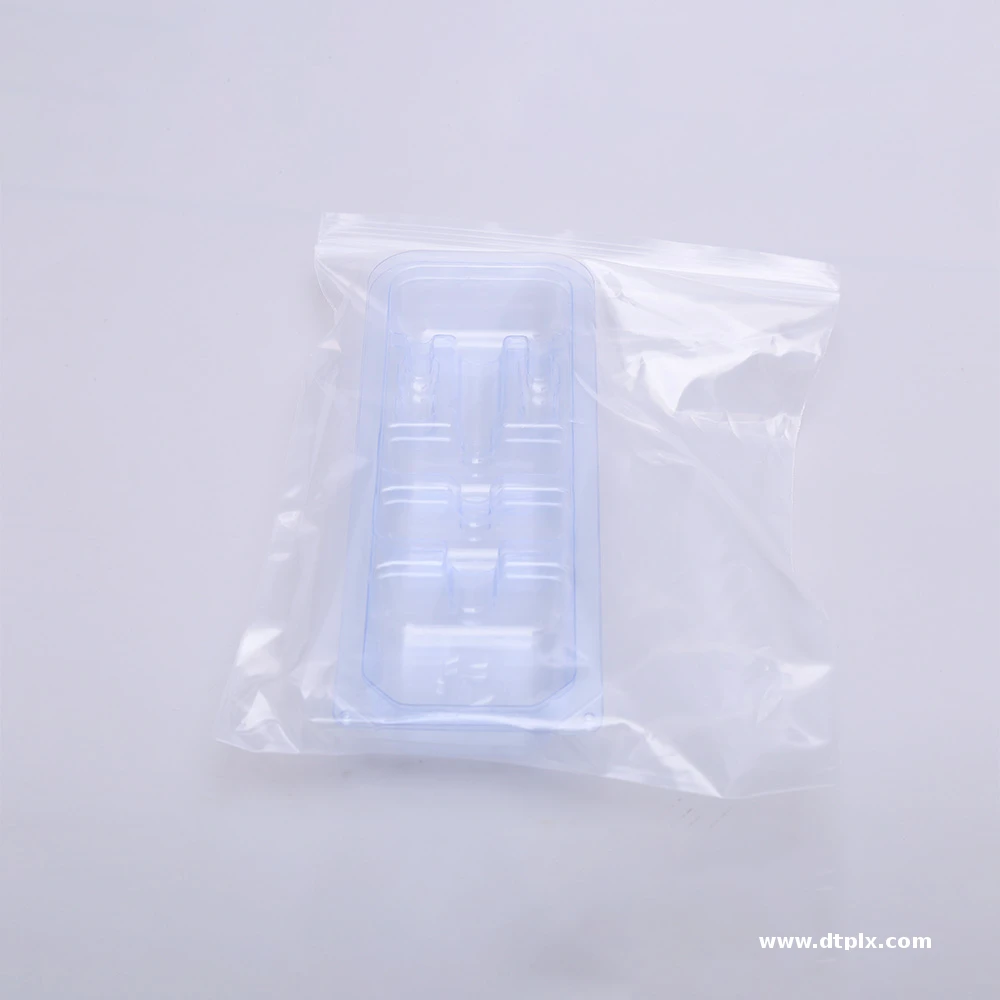 High Quality Transparent Medical Grade Plastic Blister for Syringe Blister Packaging Custom Vacuum Forming Disposable