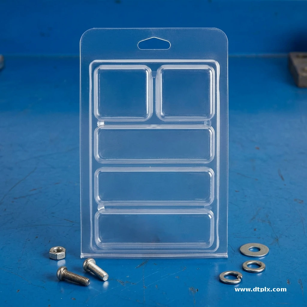 Customized Clear PVC & PET Blister Clamshell Packaging Eco-friendly 0.45mm Thick ISO9001/ISO14001 Certified for Hardware