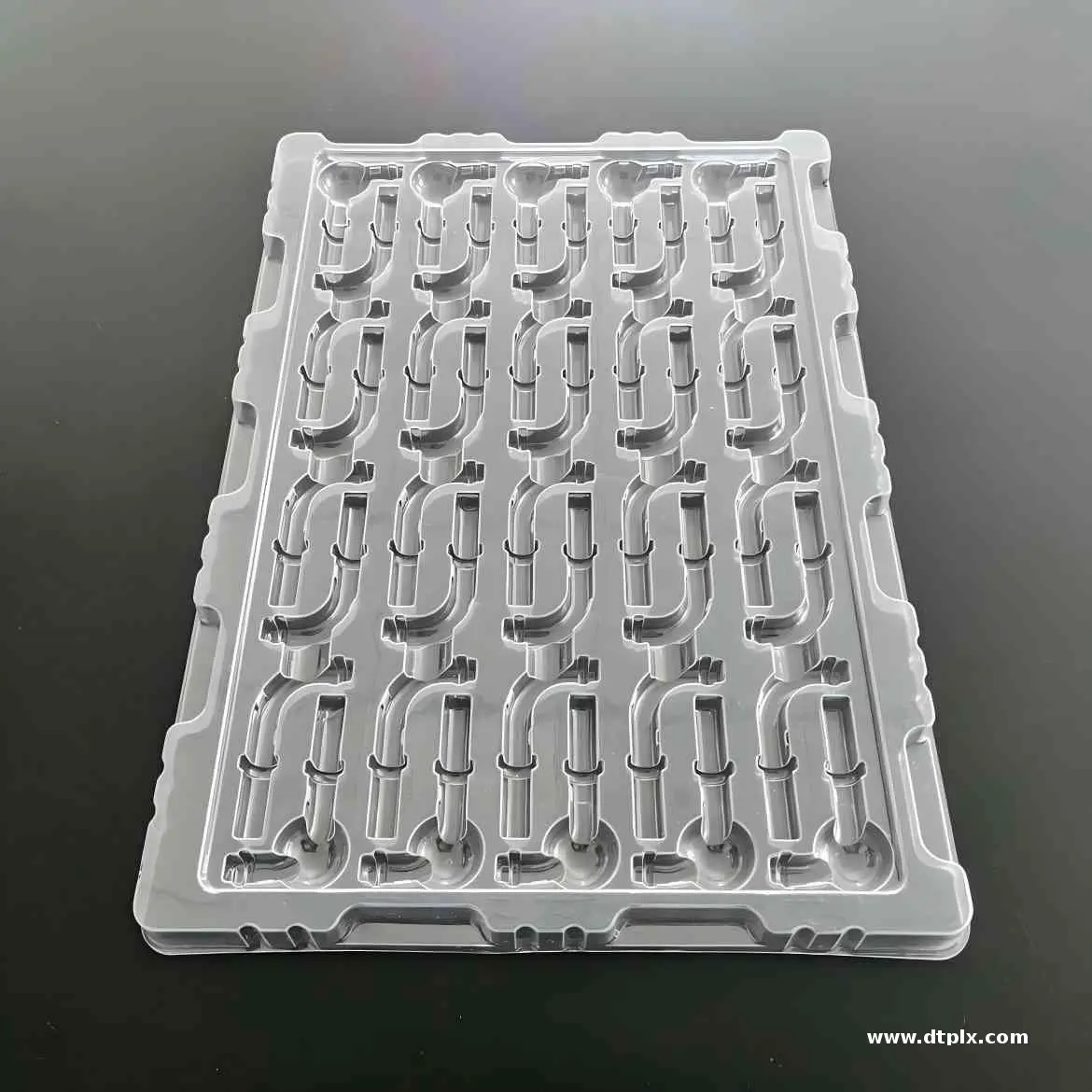Oem Factory Custom Blister Plastic Tray Disposable PET Hardware Packing Container Electronic Part Transfer Vacuum Forming Tray