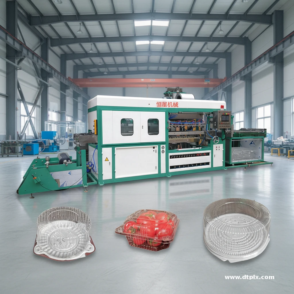 HENGXING HX-76HD 39KW Automatic PLC Controlled Plastic Blister Vacuum Forming Molding Machine / Thermoforming Machine 600/h