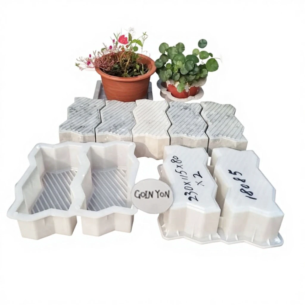 Handmade Outdoor Garden Floor Tiles Injection Molded Plastic Paver Block PP Material Customized Paver Moulds 3000 Designs Mould
