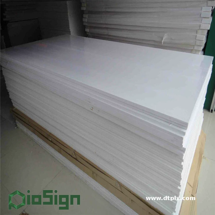 PINSHENG Customizable 18mm Pure White PVC Foam Board Hot Size for Advertising Construction Processing Service Cutting