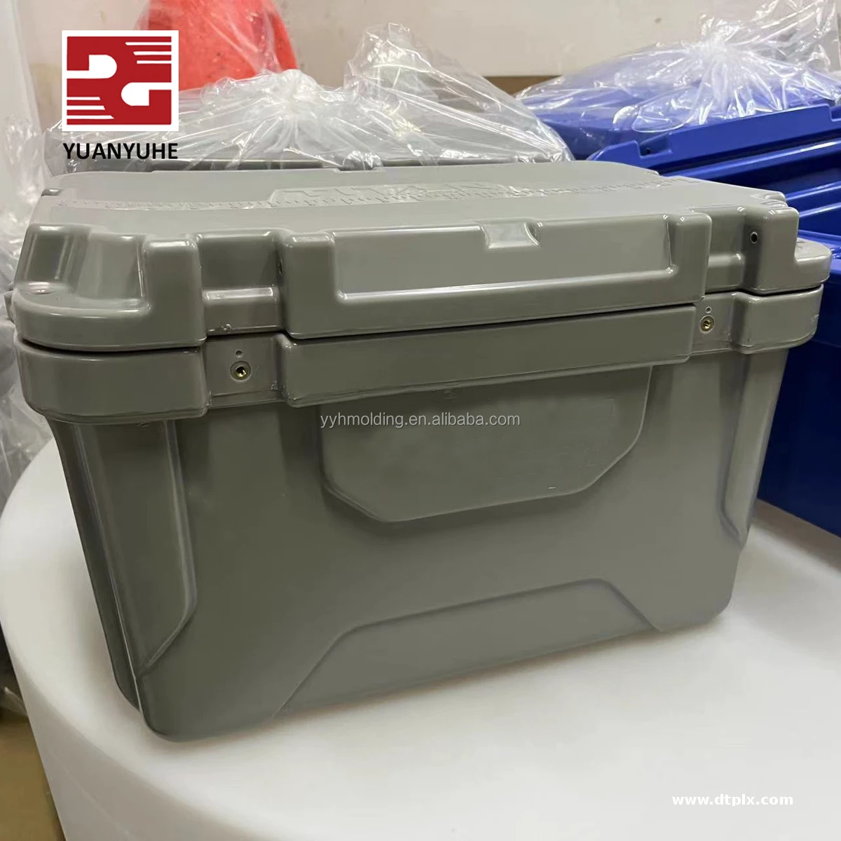 OEM LDPE Plastic PU Foaming Rotational Molding Cooler Box Aluminum Mold