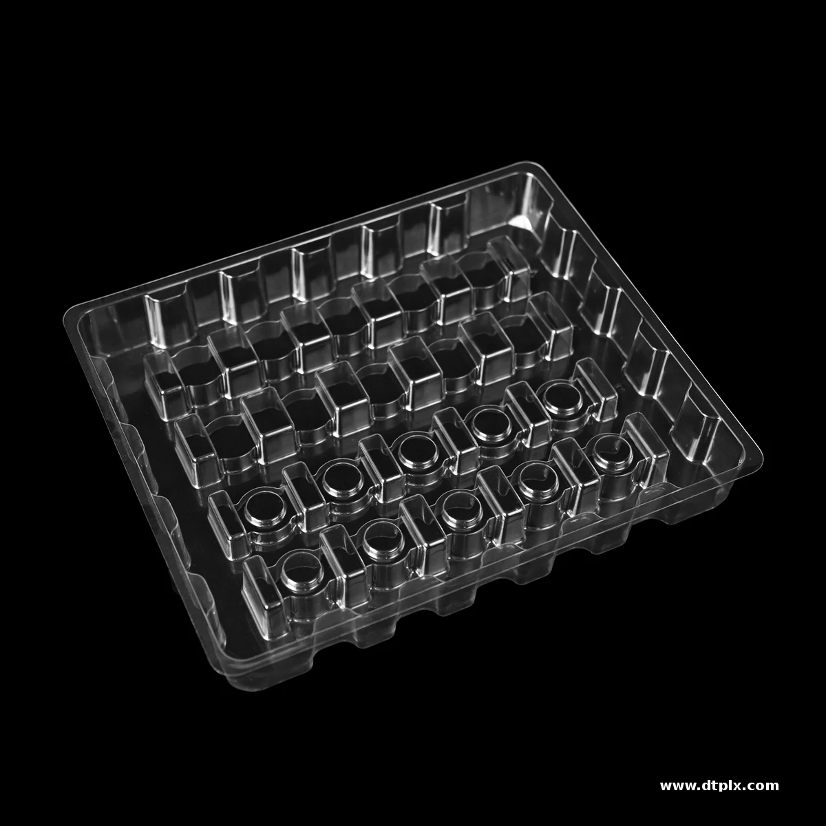 Precision-Molded Transparent PET Disposable Plastic Blister Tray Pulp Moulding Custom Packaging for Consumer Electronics Custom