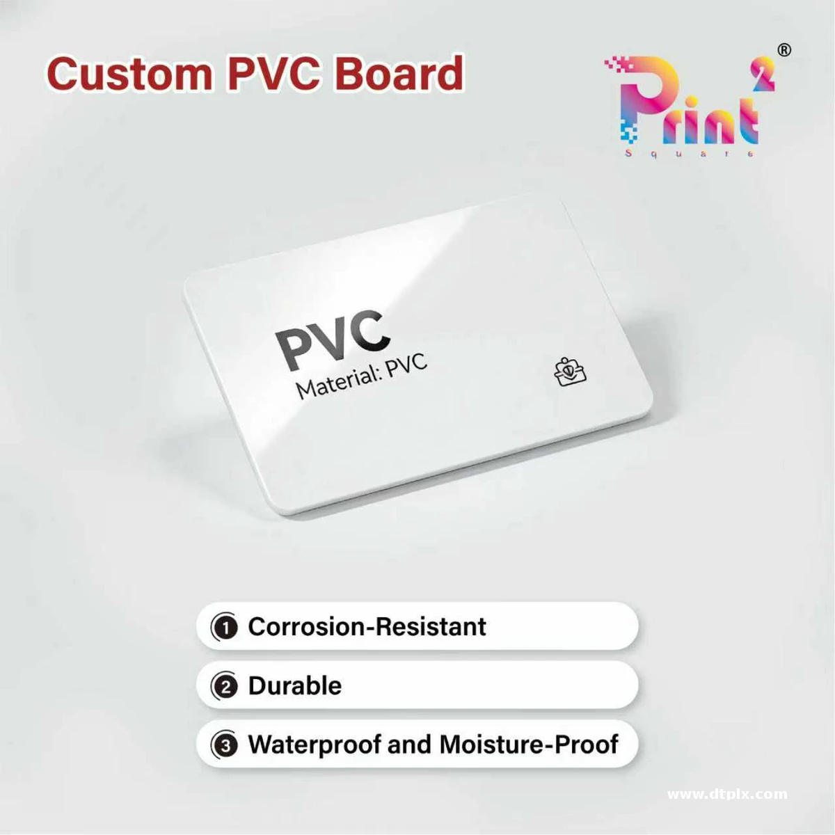 Custom-cut White High-Density Polyvinyl Chloride (PVC) Foam Board for DIY Projects for Packaging & Printing Services